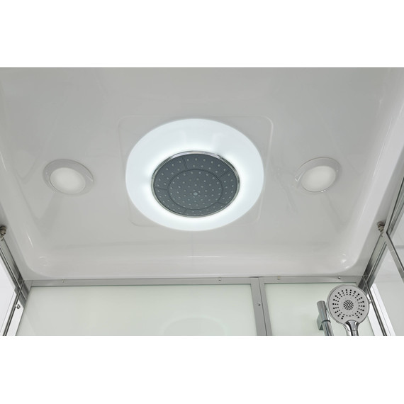 Гидробокс Avacan 120x90 см V5012LED, хром/прозрачное (безсиликоновая сборка) - фото 17