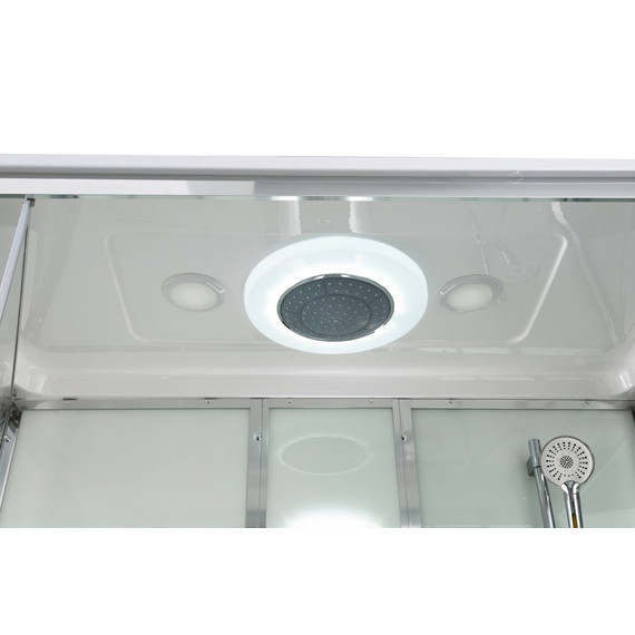 Гидробокс Avacan 170x90 см V5017LED, хром/прозрачное (безсиликоновая сборка) - фото 17