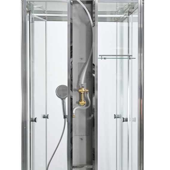 Душевая кабина Avacan 110x90 см Z1911, хром/прозрачное (безсиликоновая сборка) - фото 15