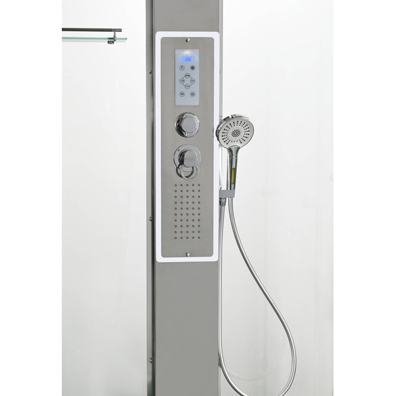 Гидробокс Avacan 120x90 см Z1912LEDMT, хром/прозрачное (безсиликоновая сборка) - фото 12