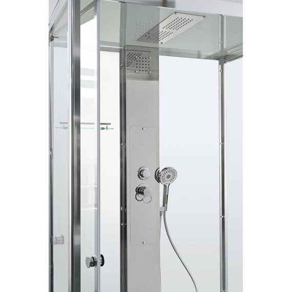 Душевая кабина Avacan 120x90 см Z1912MT, хром/прозрачное (безсиликоновая сборка) - фото 9