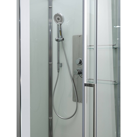 Душевая кабина Avacan 110x90 см Z2911, хром/прозрачное (безсиликоновая сборка) - фото 7