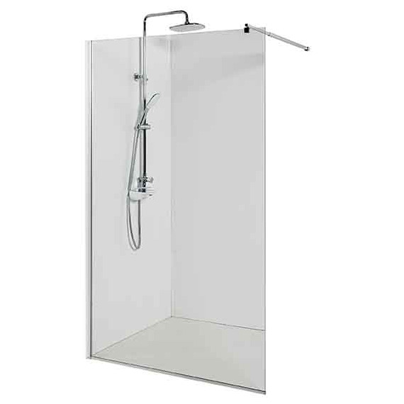 Душевая перегородка Avacan 120 см LC120 стекло (8 мм) с кронштейном в комплекте, хром/узор - фото 3