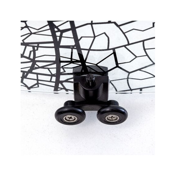 Душевая дверь Avacan (170-190) см FB2-170, чёрный/узор - фото 5