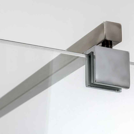 Душевая перегородка Avacan 100 см MC100 стекло (8 мм) с кронштейном в комплекте, хром/прозрачное - фото 6