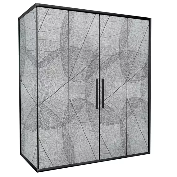 Душевое ограждение Avacan (170-190)х90 см FB2-170-SB90MT, чёрный/матовое - фото 