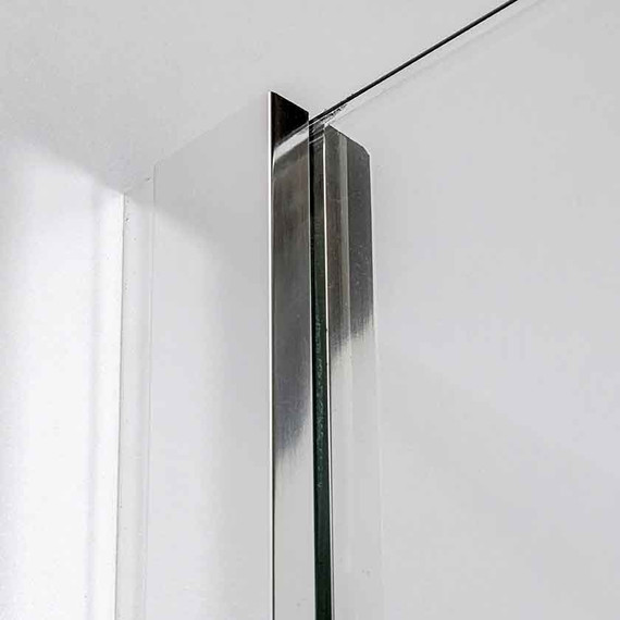 Душевая перегородка Avacan 100 см MC100 стекло (8 мм) с кронштейном в комплекте, хром/прозрачное - фото 5