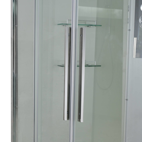 Душевая кабина Avacan 80x80 см K2080N, хром/прозрачное (безсиликоновая сборка) - фото 13