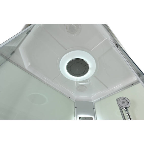 Гидробокс Avacan 100x80 см K2810LED, хром/прозрачное (безсиликоновая сборка) - фото 13