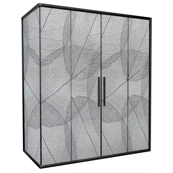 Душевое ограждение Avacan (170-190)х100 см FB2-170-SB100MT, чёрный/матовое - фото 