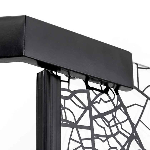 Душевое ограждение Avacan 100х100 см PB100, чёрный/узор - фото 5