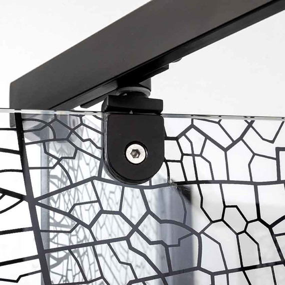 Душевое ограждение Avacan 90х90 см PB90, чёрный/узор - фото 11