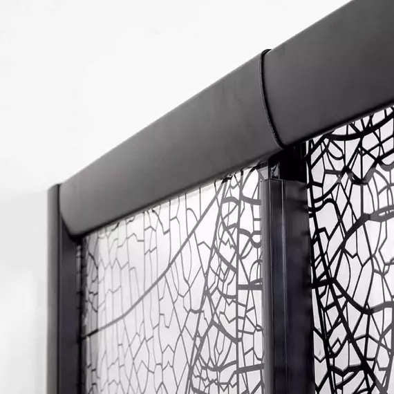 Душевое ограждение Avacan (190-210)х100 см FB2-190-SB100, чёрный/узор - фото 11