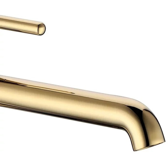 Смеситель для умывальника высокий Grocenberg GB3029GO, золото - фото 4