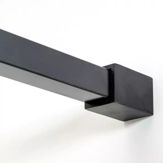 Душевая перегородка Avacan 120 см LB120 стекло (8 мм) с кронштейном в комплекте, чёрный/узор - фото 3