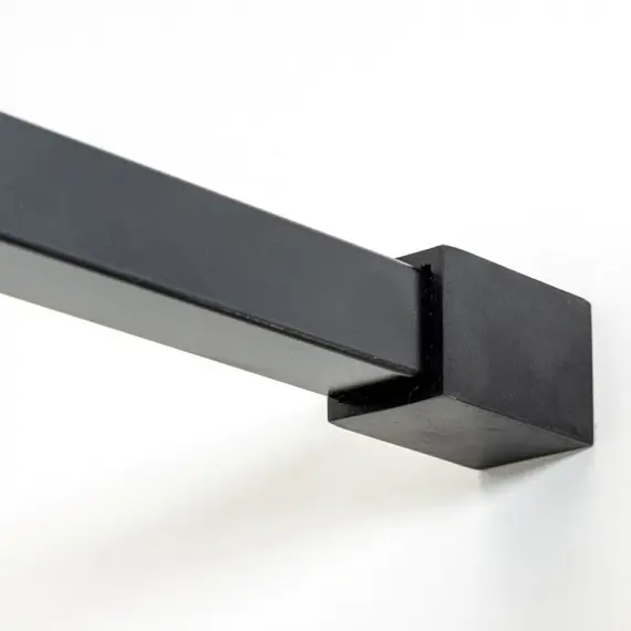 Душевая перегородка Avacan 110 см LB110 стекло (8 мм) с кронштейном в комплекте, чёрный/узор - фото 3