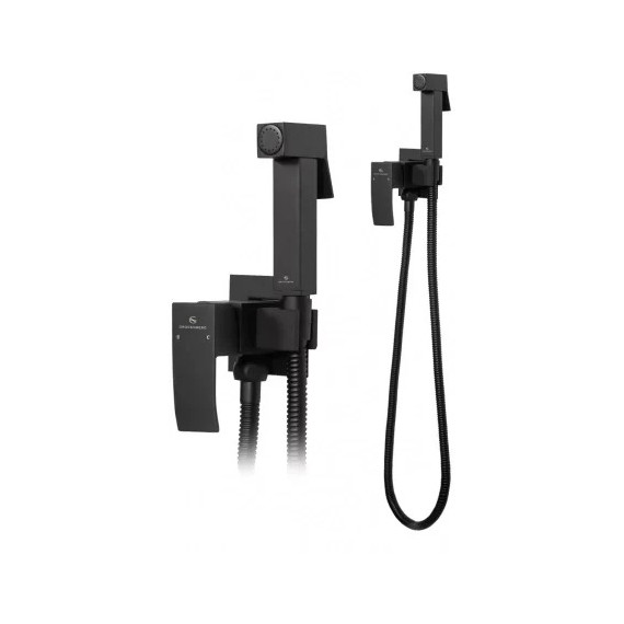 Набор для гигиенического душа Grocenberg GB002BL (со скрытой частью) чёрный матовый - фото 2