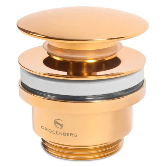 Донный клапан Grocenberg GB106GO, золото - фото 