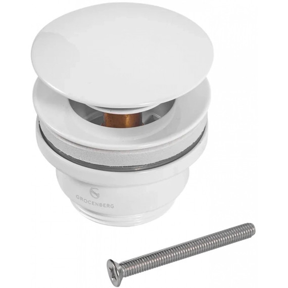 Донный клапан Grocenberg GB106W, белый - фото 2