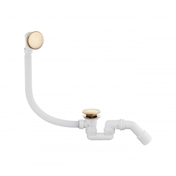 Сифон для ванны автоматический Grocenberg GB230MG, матовое золото - фото 