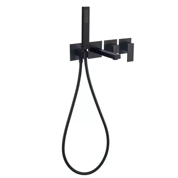 Смеситель для ванны Grocenberg GB5060BL, чёрный матовый - фото 2