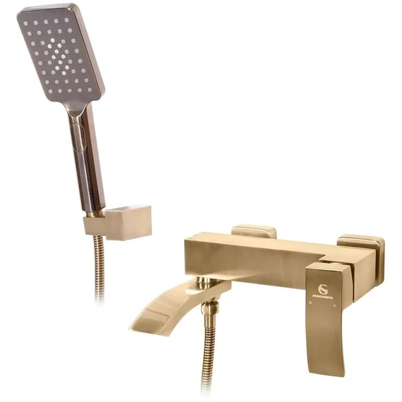 Смеситель для ванны Grocenberg GB8007BR, бронза - фото 2