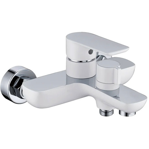 Смеситель для ванны Grocenberg GB8009WC, белый хром - фото 