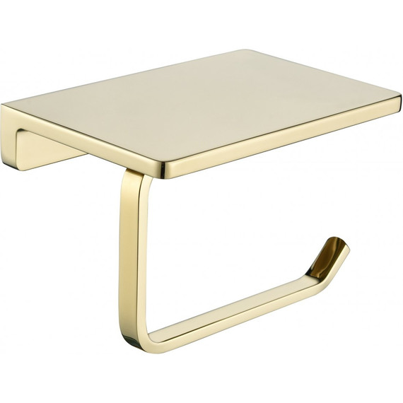 Держатель для туалетной бумаги Grocenberg AC0027GO, цвет золото - фото 