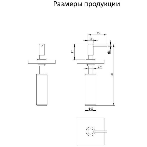 Дозатор для жидкого мыла Grocenberg AC0031MG, цвет матовое золото - фото 4