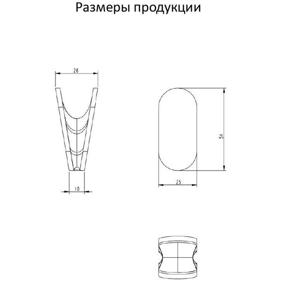 Крючок Grocenberg AC0051BG, цвет графит - фото 3