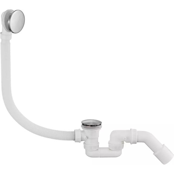 Сифон для ванны автоматический Grocenberg GB230W, белый - фото 