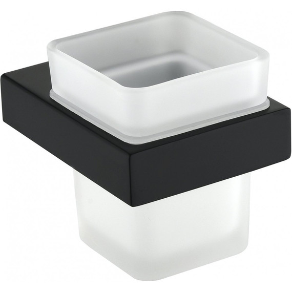 Стакан для зубных щеток Grocenberg AC0021BL, цвет чёрный матовый - фото 