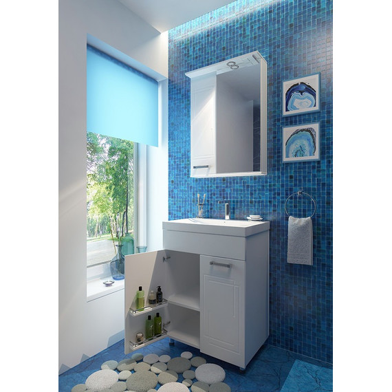 Зеркало-шкаф EvaGold Sevilla 57 см L EG010115 - фото 2