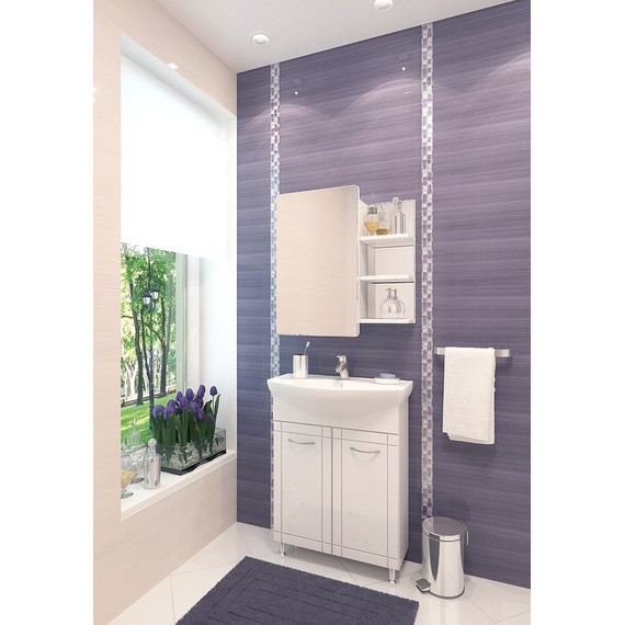 Зеркало-шкаф EvaGold Хай-тек 62 см L EG010164 - фото 2