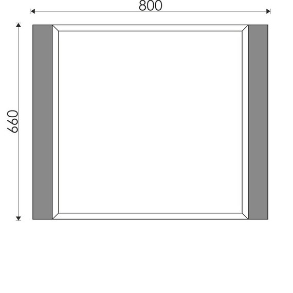 Зеркало EvaGold Catherine 80 см EG010243, серый камень - фото 6