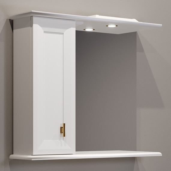 Зеркало-шкаф EvaGold Retro 82 см L EG010406 - фото 