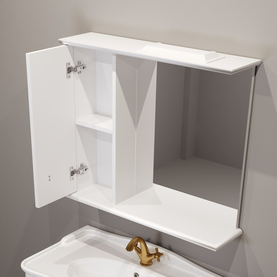 Зеркало-шкаф EvaGold Retro 82 см L EG010406 - фото 2