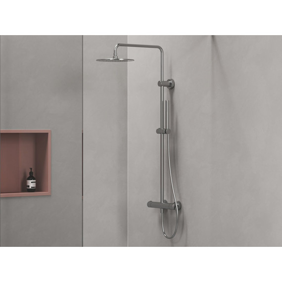 Душевая стойка с термостатом Ravak Spring SG 091.00CR X070539 - фото 