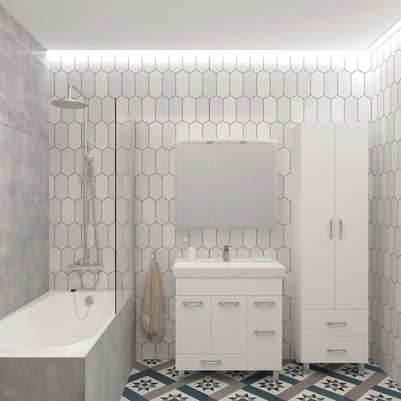 Пенал напольный EvaGold Cosmo 50 см EG010075 - фото 2