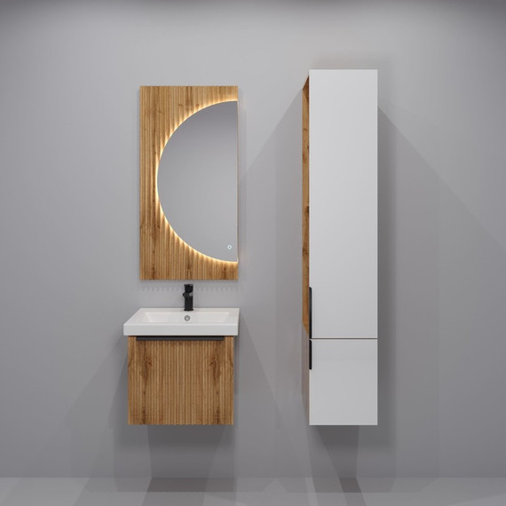 Зеркало EvaGold Tai 50 см EG010397, дуб вотан - фото 2