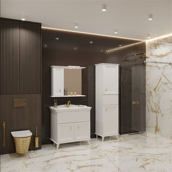 Пенал напольный EvaGold Retro 50 см EG010404 - фото 3