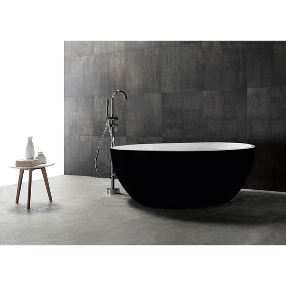 Ванна отдельностоящая Abber AB9279MB 150x150 см, черный матовый - фото 8