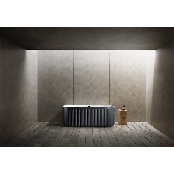 Ванна акриловая Abber Leipzig 170x80 см AM9916BW, чёрно-белый матовый - фото 9