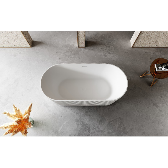 Ванна каменная Abber Stein 170x75 см AS9601MCG, зелёный матовый - фото 9