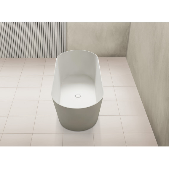 Ванна отдельностоящая Abber Stein 165x70 см AS9622, белый матовый - фото 12