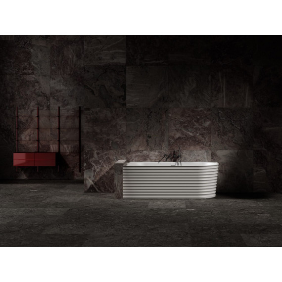 Ванна каменная Abber Stein 170x80 см AS9651 L, белый матовый - фото 11