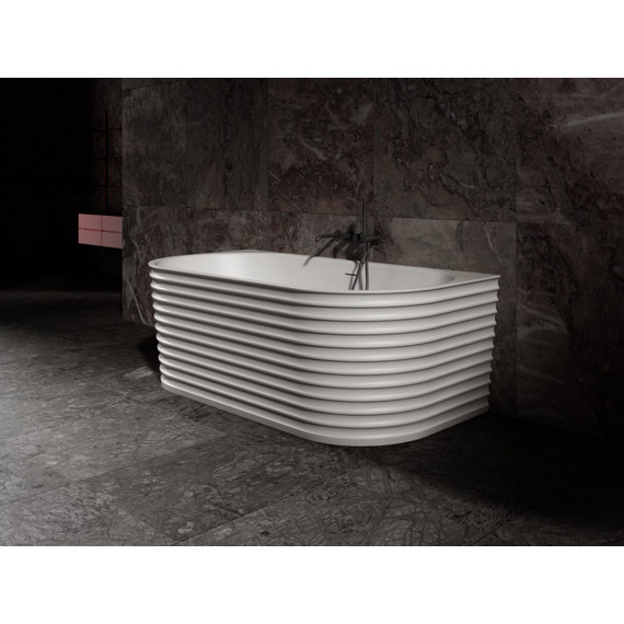 Ванна каменная Abber Stein 170x80 см AS9652, белый матовый - фото 8