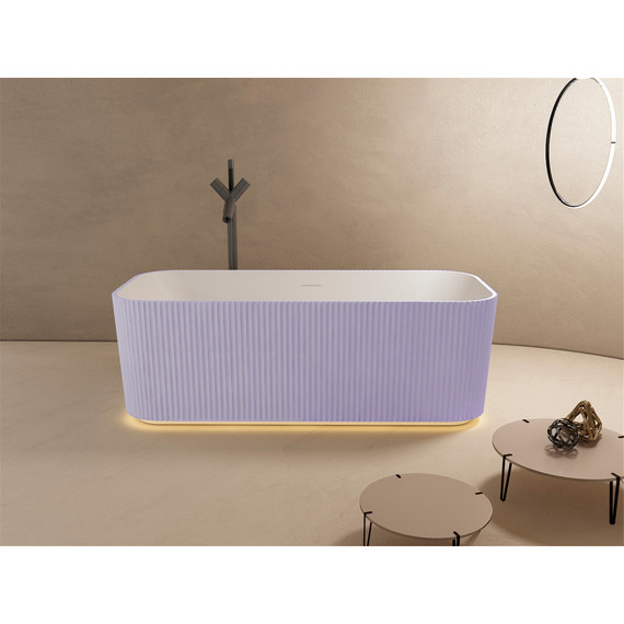 Ванна отдельностоящая Abber Stein 170x75 см AS9663Violett, фиолетовый - фото 9
