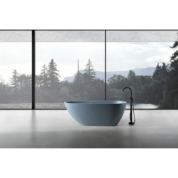 Ванна отдельностоящая Abber Dortmund 170x75 см AM9911G, серый - фото 8