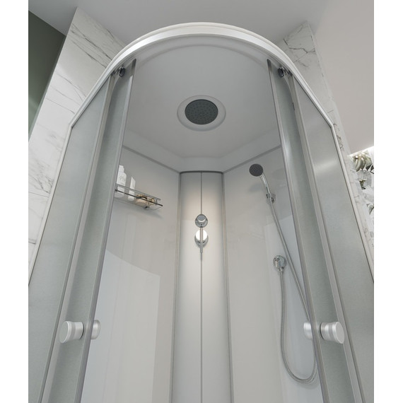 Душевая кабина EvaGold 90х90 см EG210007, хром/матовое - фото 4